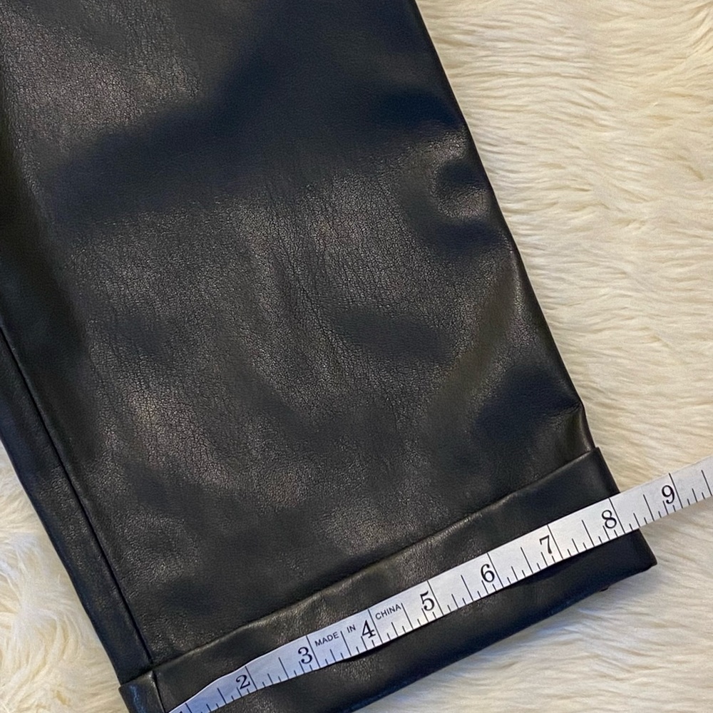 Alice + Olivia Liliana Vegan Leather Paper Bag Pants, XL - Picture 7 of 15